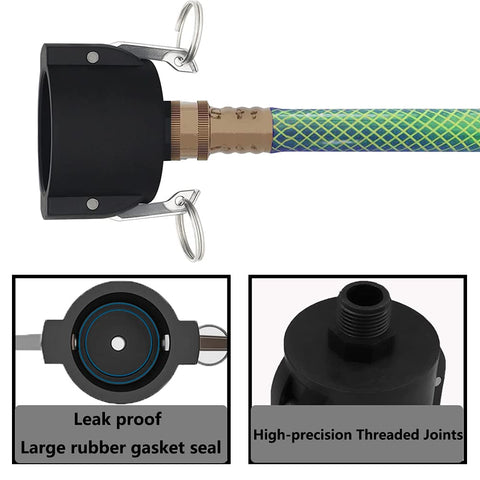 Jayen tote adapter features a rubber gasket seal to prevent leaks.