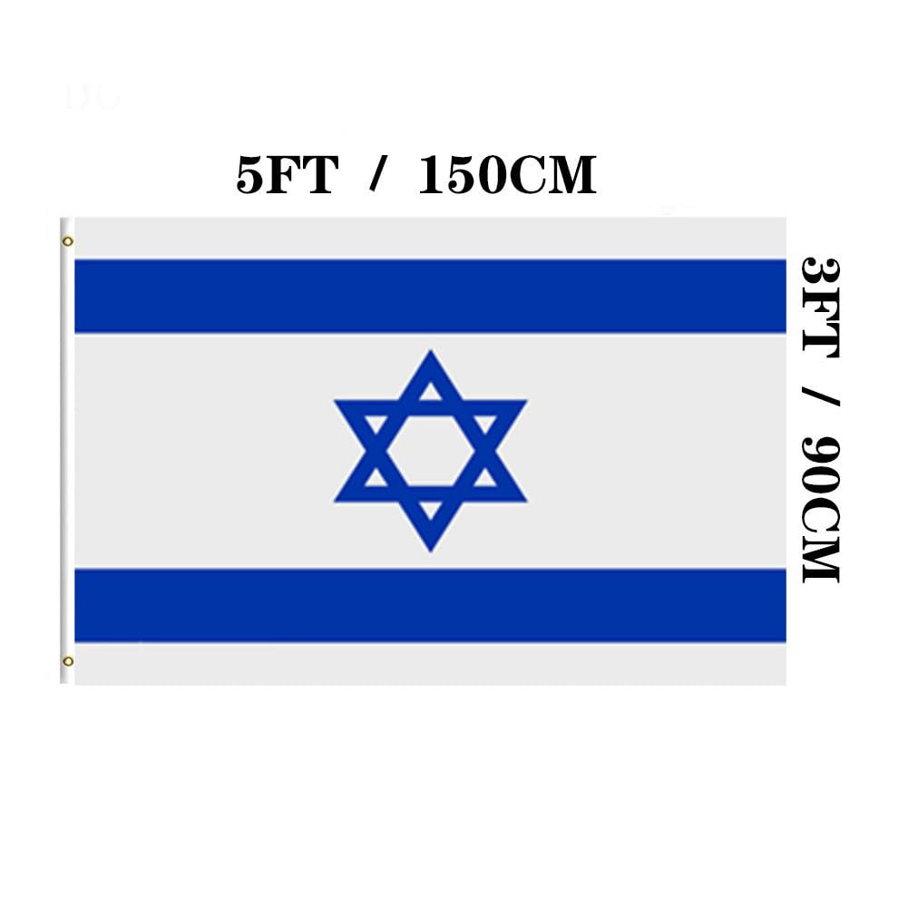 Heavy duty flag with two brass grommets for secure display.