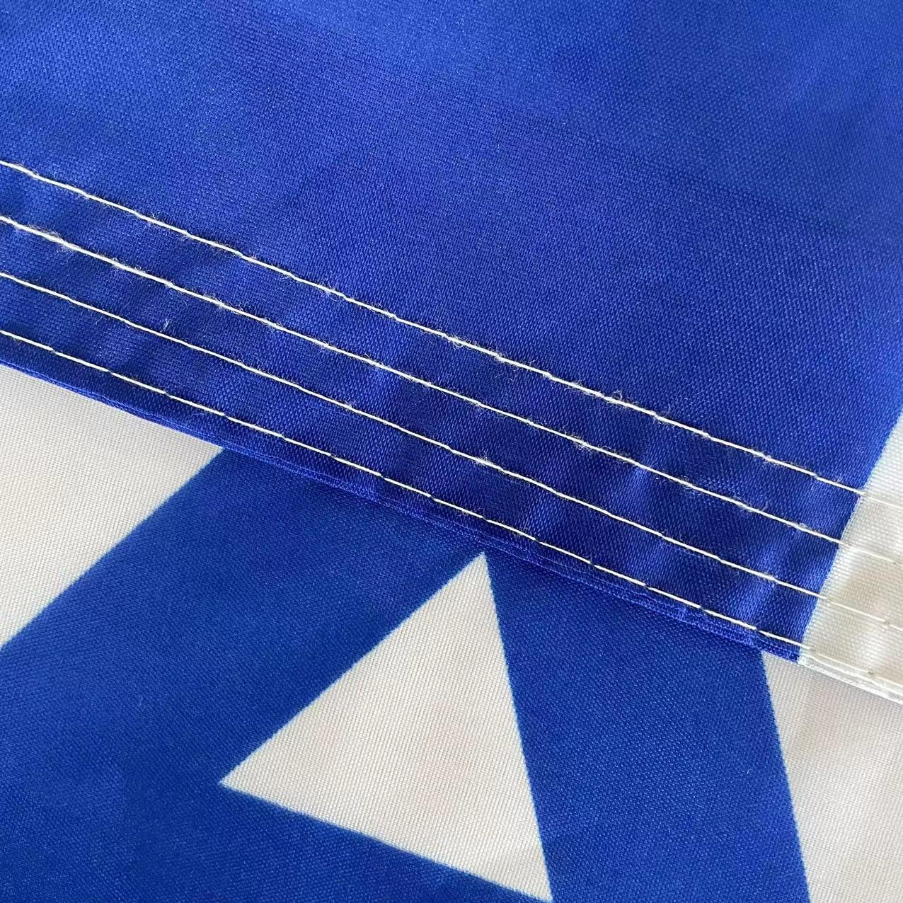 Jayus flag brass grommets enable secure mounting and easy hanging