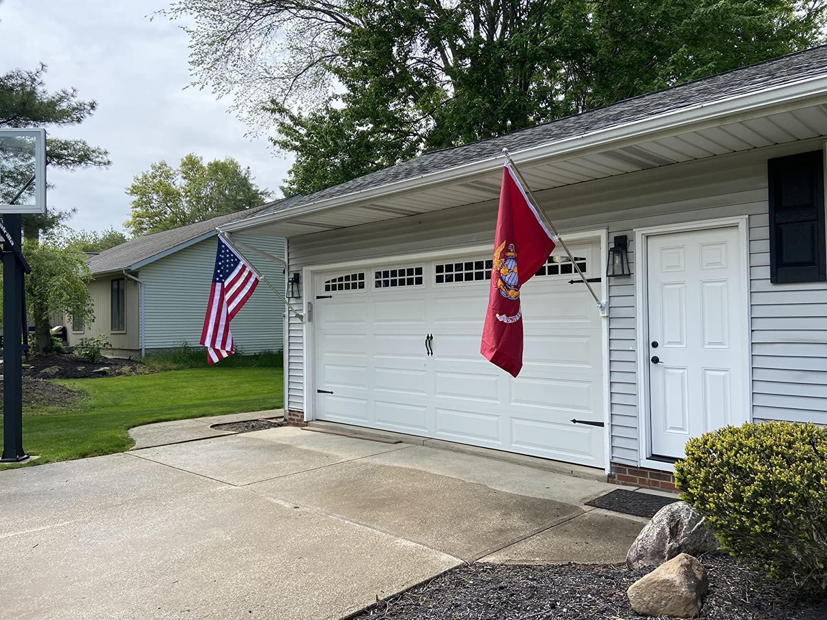 Jayus flag displayed outdoors on a pole or wall for maximum impact