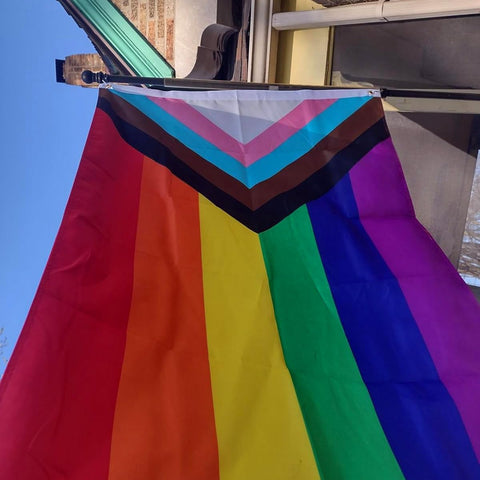 Jayus pride flag double sided 3x5 for colors from both sides
