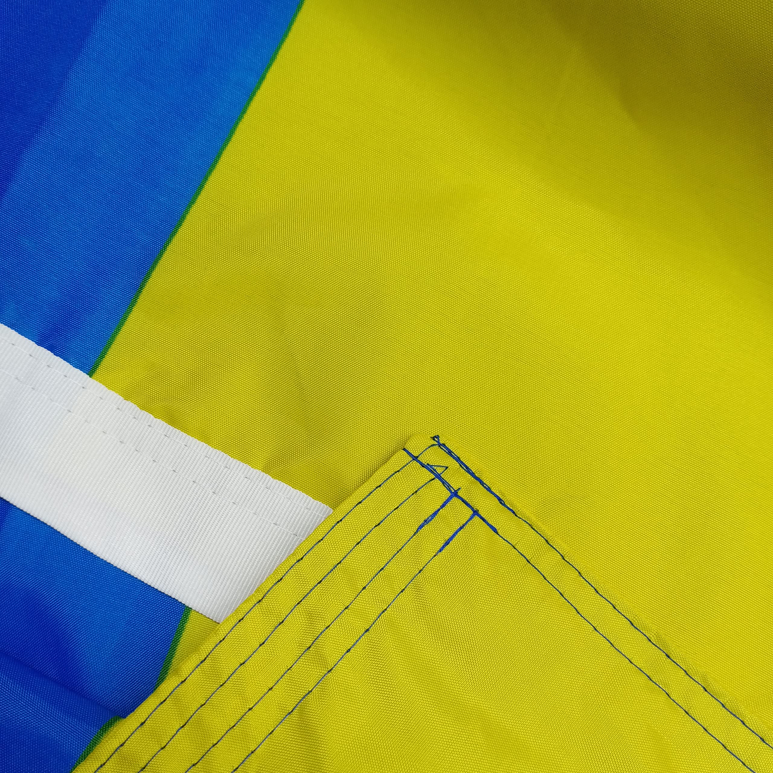 Jayus Ukraine flag 3x5 sewn construction for neat, durable seams