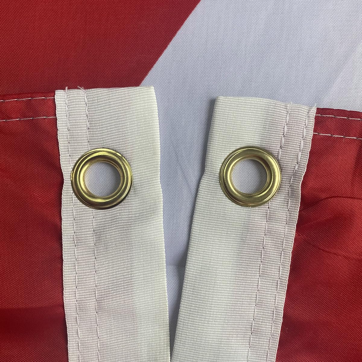 Jayus flag features four-row stitching for neat, sturdy edges and longevity.