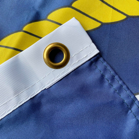 Jayus double-sided print preserves navy colors from both sides.