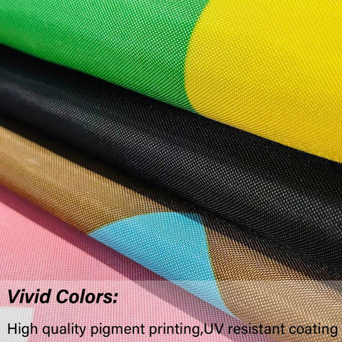 Jayus UV fade resistant rainbow flag maintains brightness in sun
