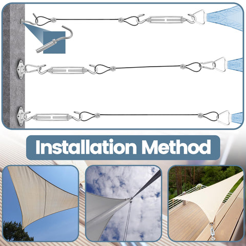 Jayzod sunshade snap hooks allow quick connections
