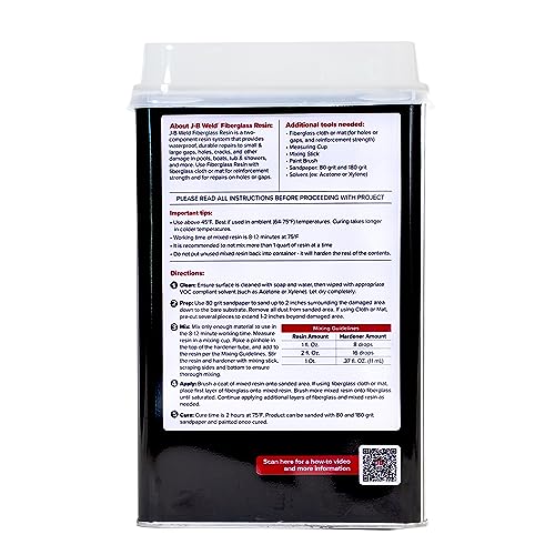 JB Weld Fiberglass Resin with cloth reinforces repairs.