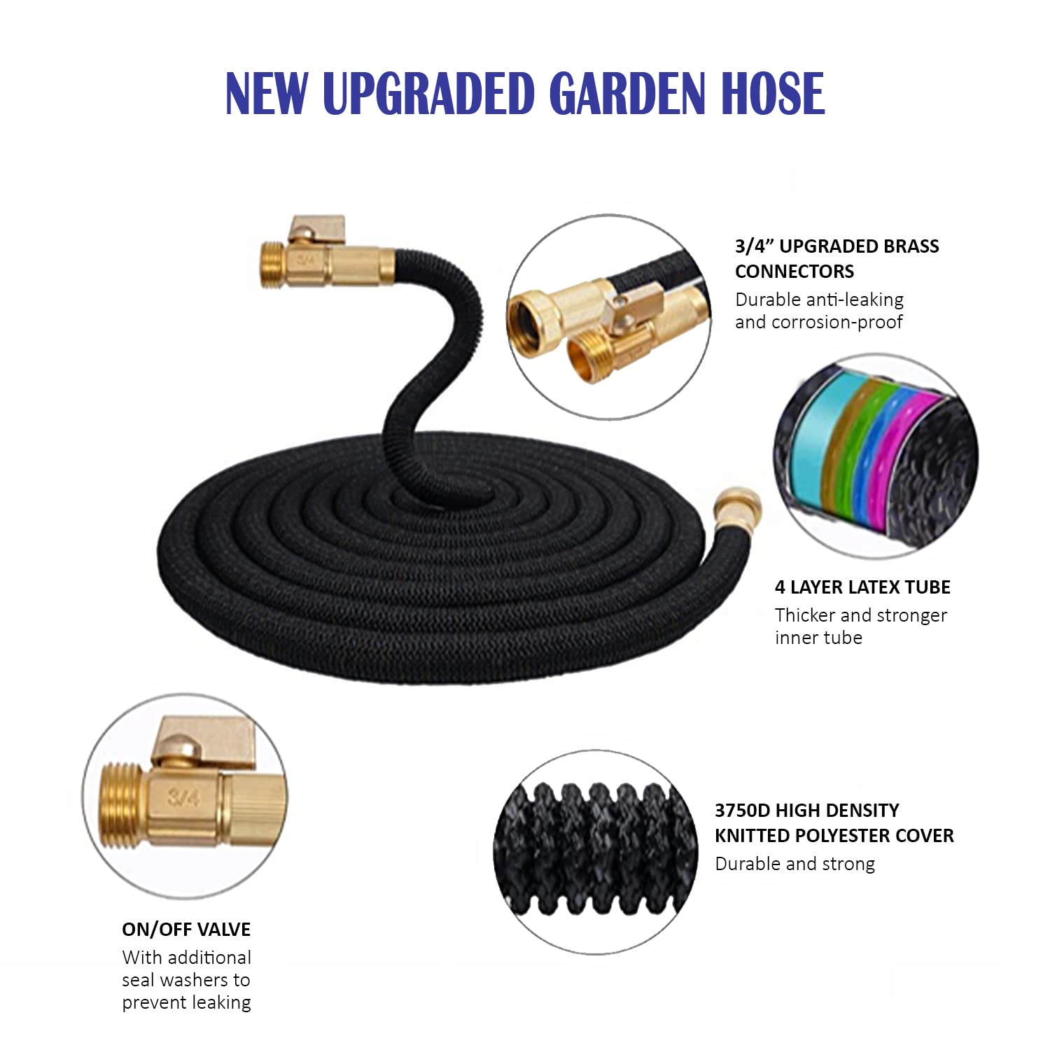 JB XpandaHose four-layer latex core offers durability and flexible operation.
