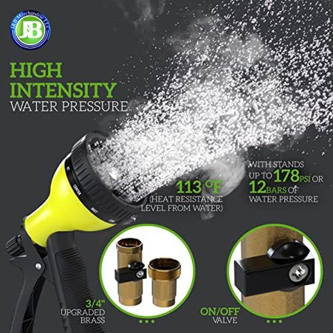 JB XpandaHose kink reduction in action for smoother watering.