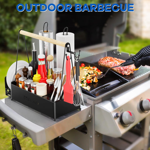 JBBTOOL Grill Caddy dual paper towel holders keep towels dry and accessible