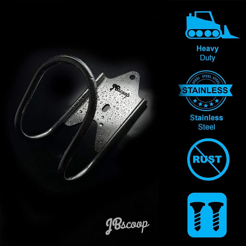 JBscoop durable 304 stainless steel stands up to outdoor use.