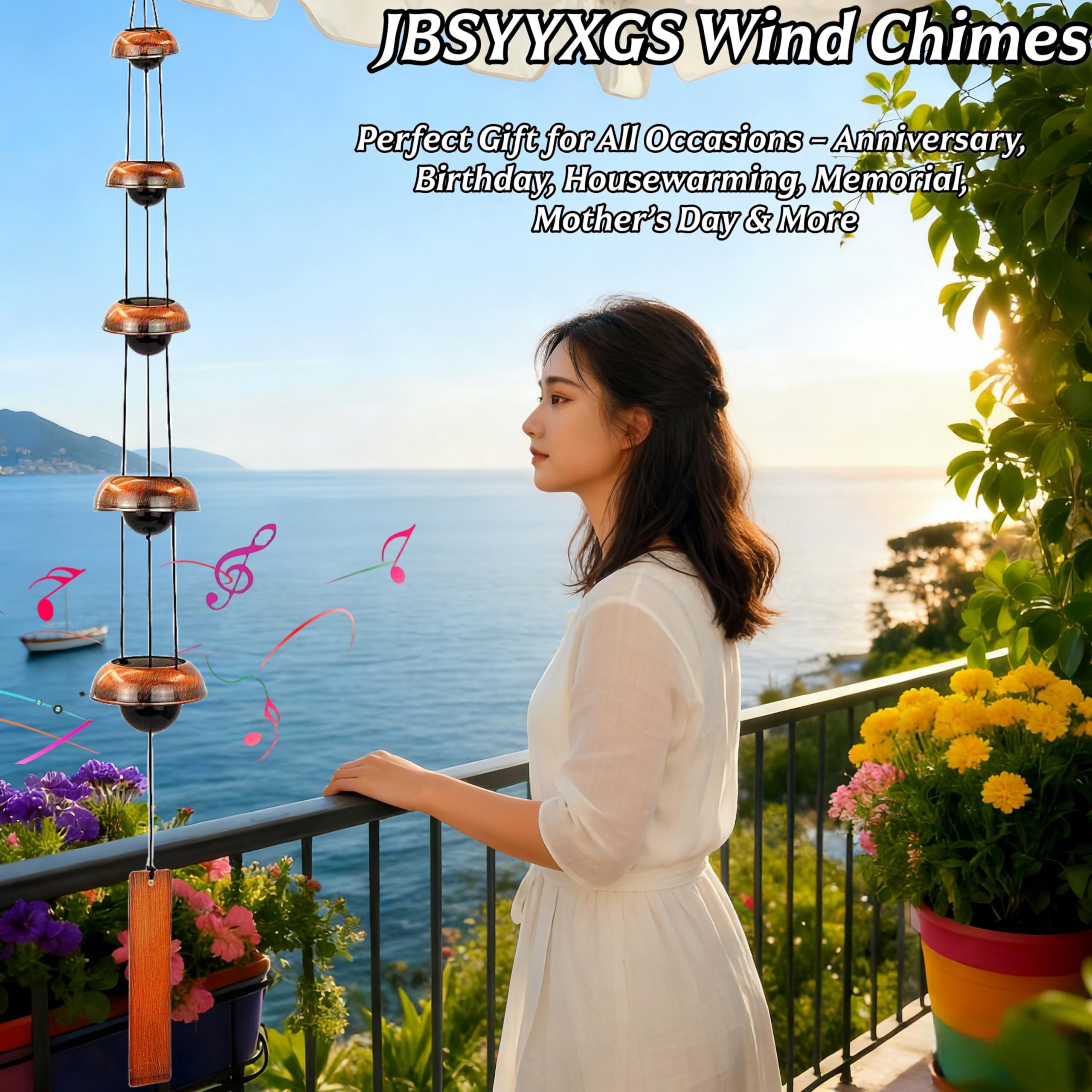 JBSYYXGS feng shui wind chimes balancing energy in home or garden