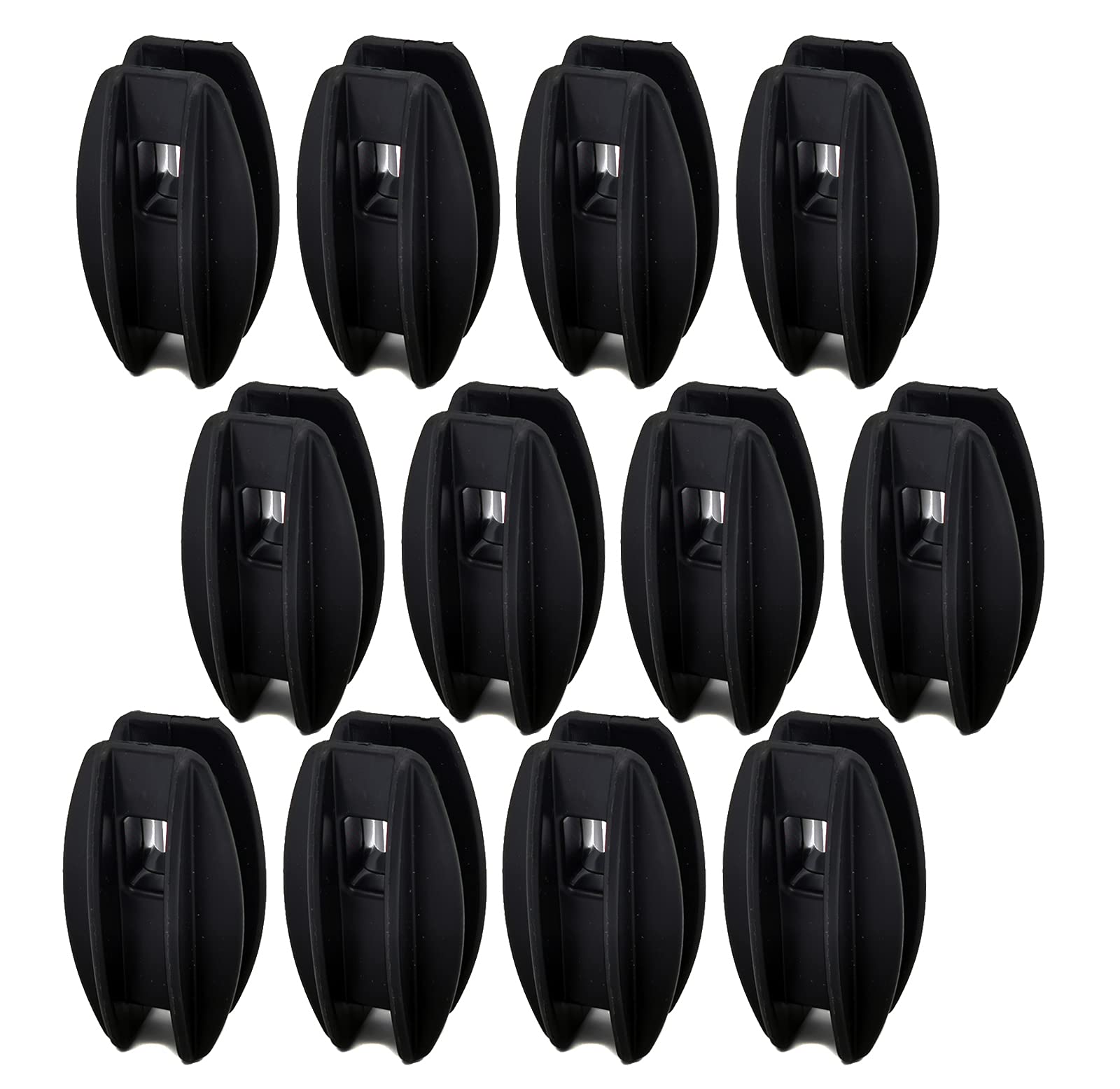 JBT 12-pack black corner post insulator for poly wire keeps fence lines secure.