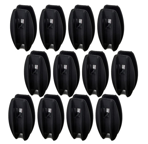 JBT 12-pack black corner post insulator for poly wire keeps fence lines secure.
