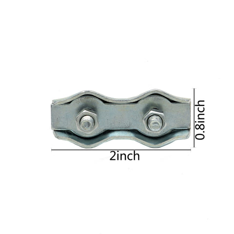 JBTONGXM galvanized steel connector in use on a temporary fence for quick rope connections