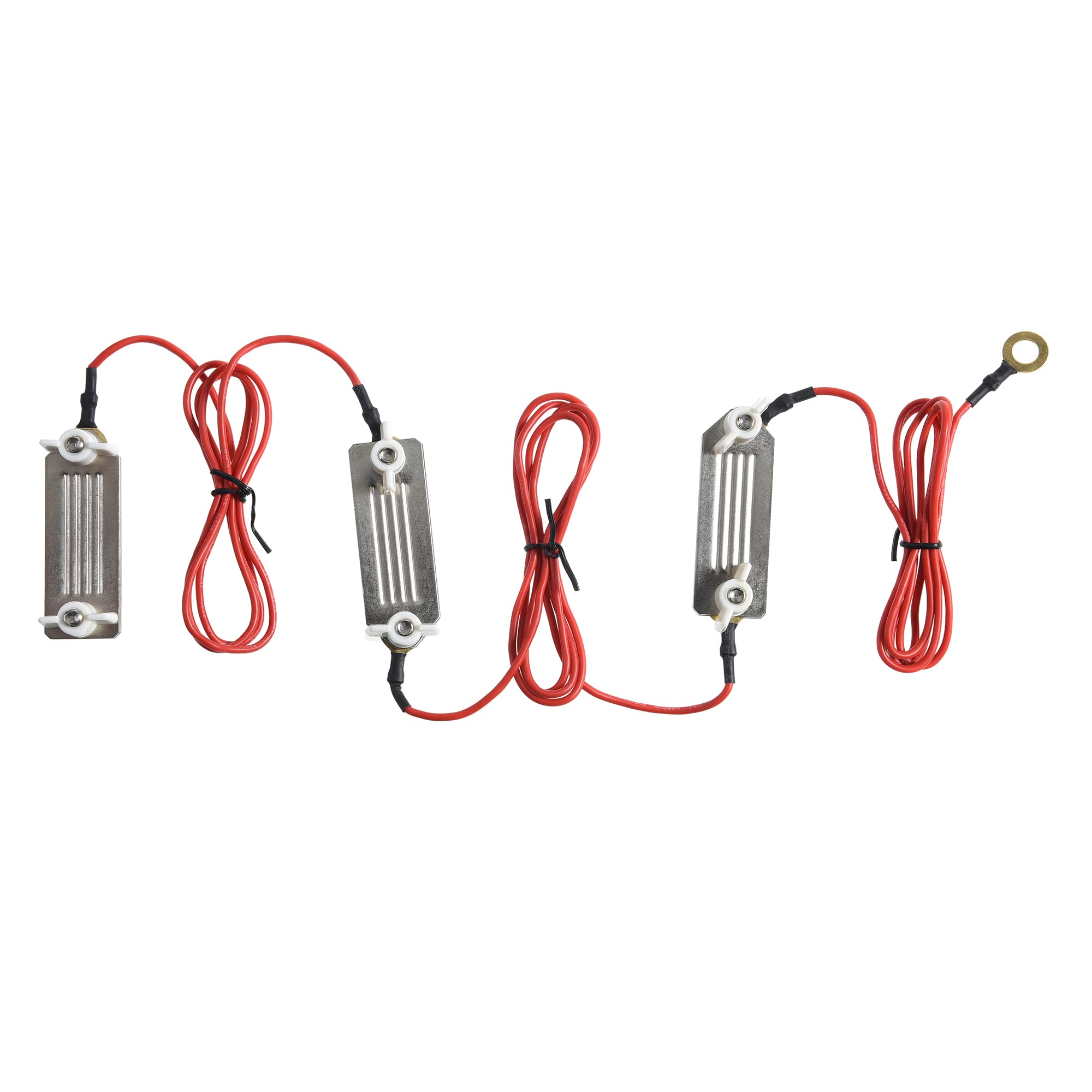 JBTOZIUY electric fence poly tape connector with rust-resistant plates for durability.