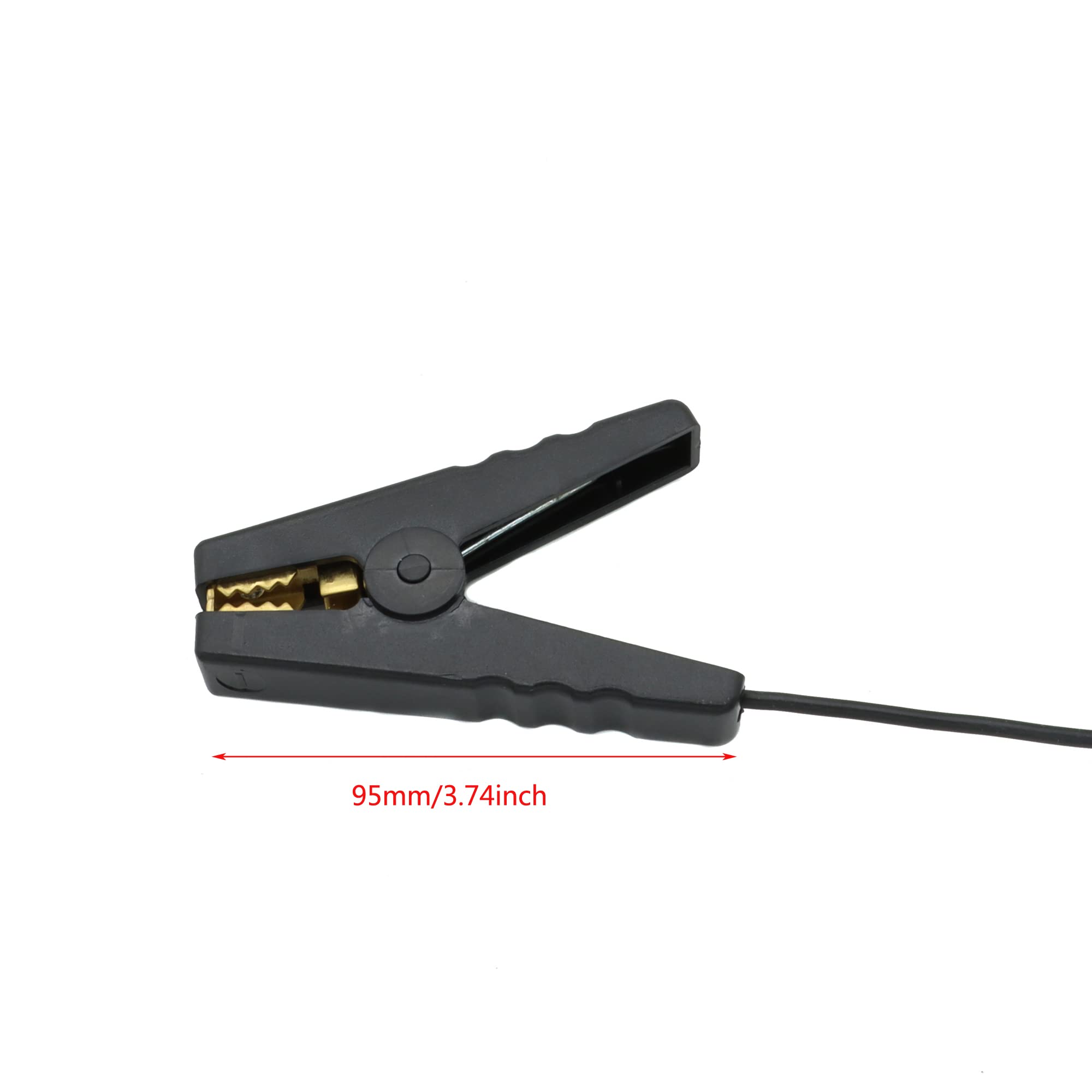 JBTOZIUY farm electric fence jump leads heavy-duty crocodile clips provide durable connections for easy fencing setup.