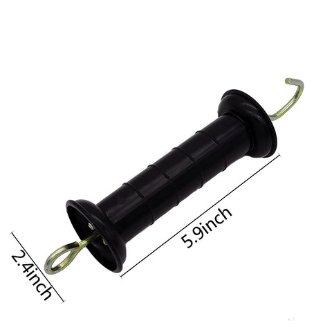 JBTOZIUY gate handle with spring in black for smooth gate opening.