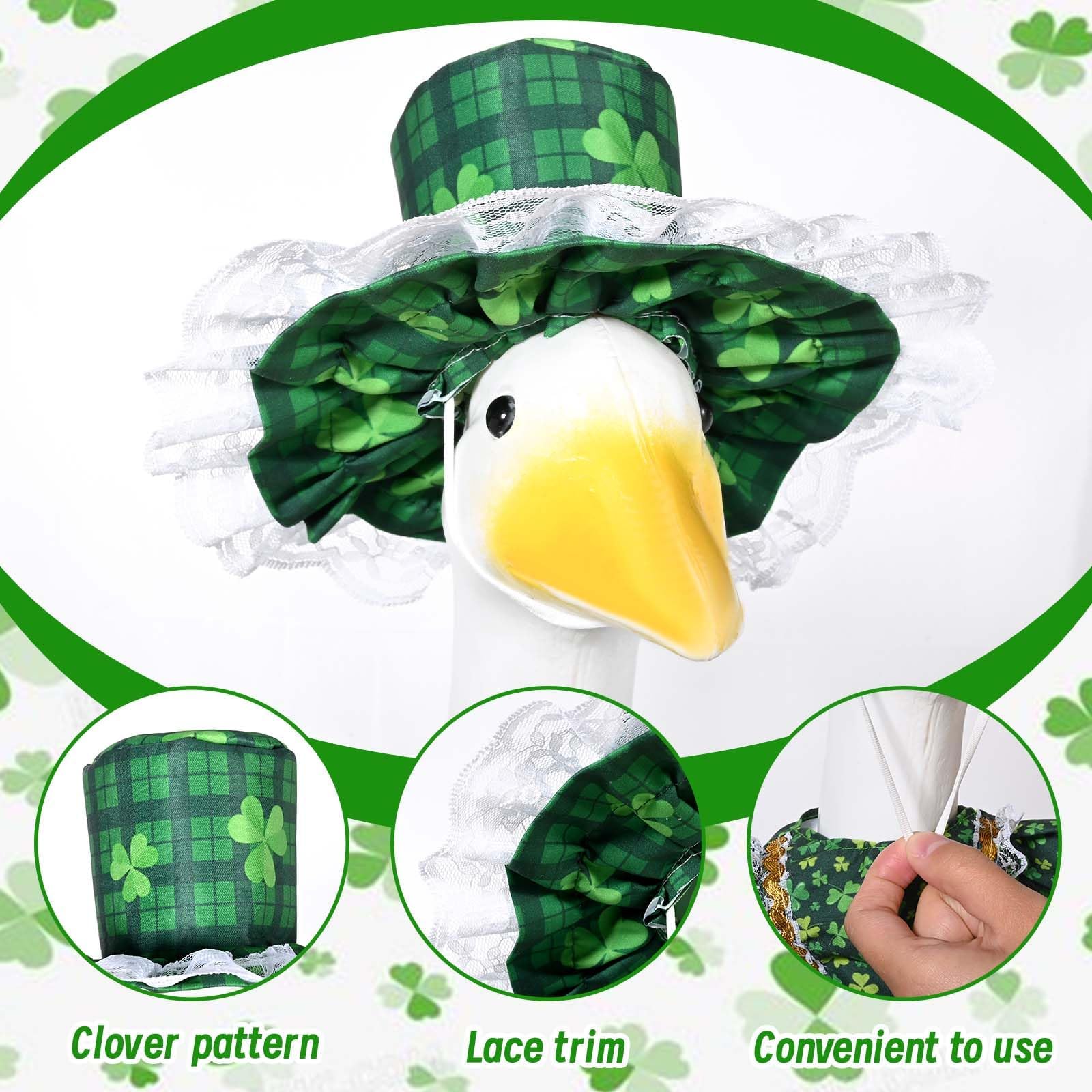 JcHrmers durable fabric goose costume withstands outdoor use for seasonal displays.