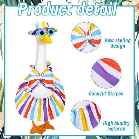 JcHrmers porch goose outfit in a summer scene enhancing outdoor cheer