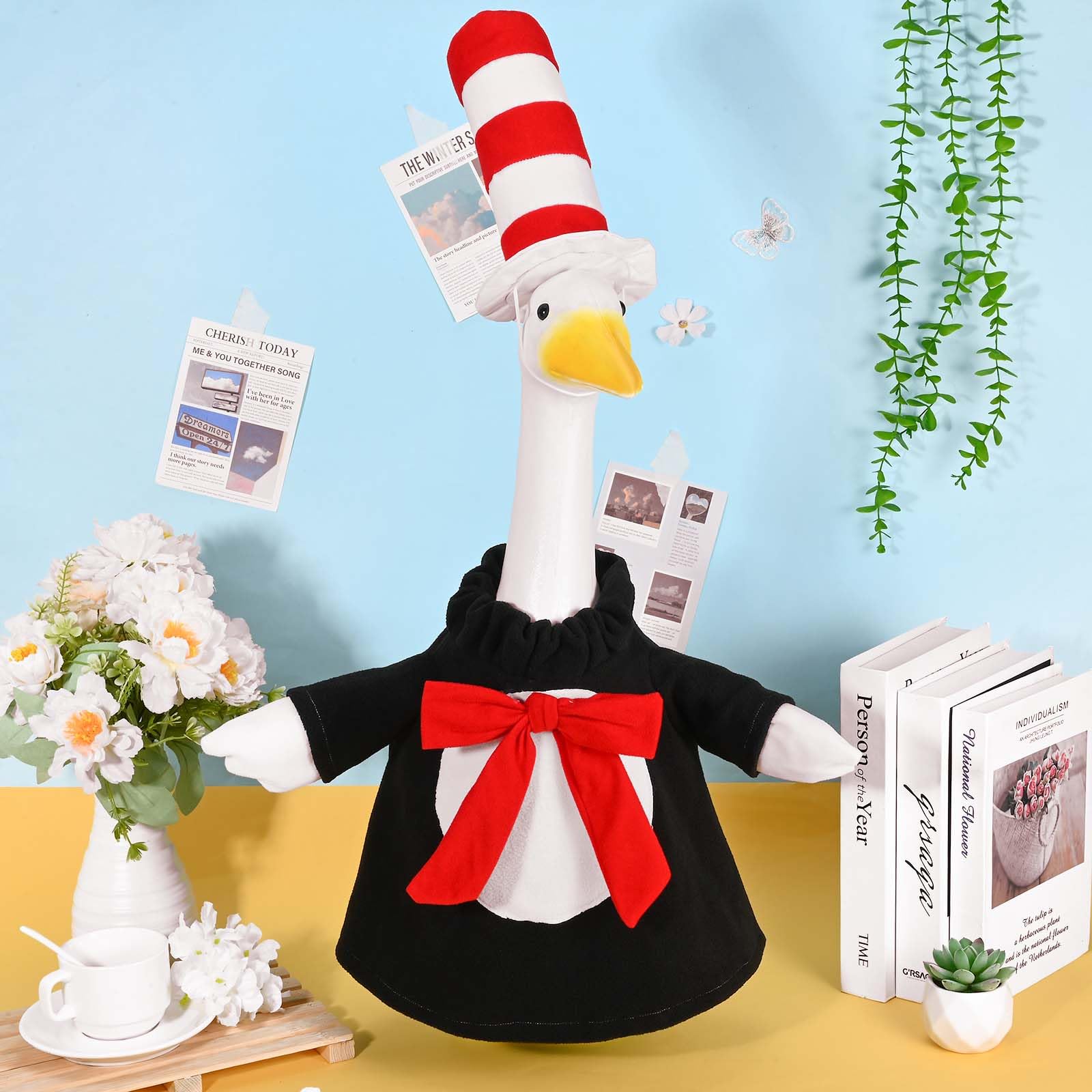 JcHrmers gift-idea-goose-outfit makes a memorable decor present