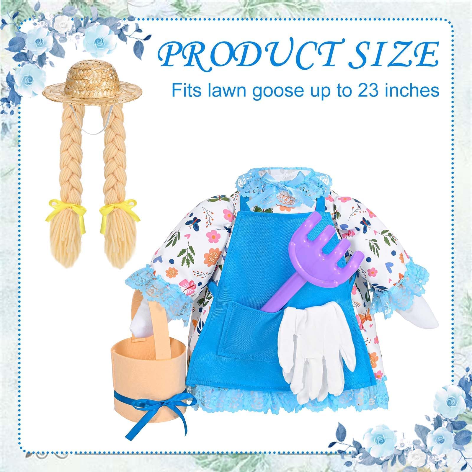 JcHrmers Gardener Goose Apron adds authentic touch to outdoor statue