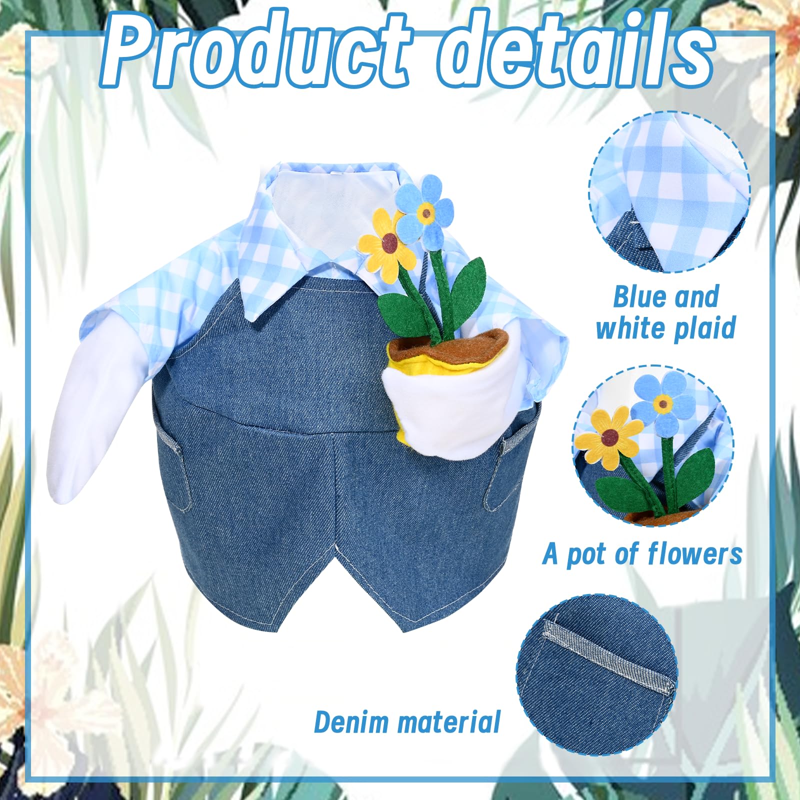 JcHrmers goose outfit with floral hat adds cute seasonal charm