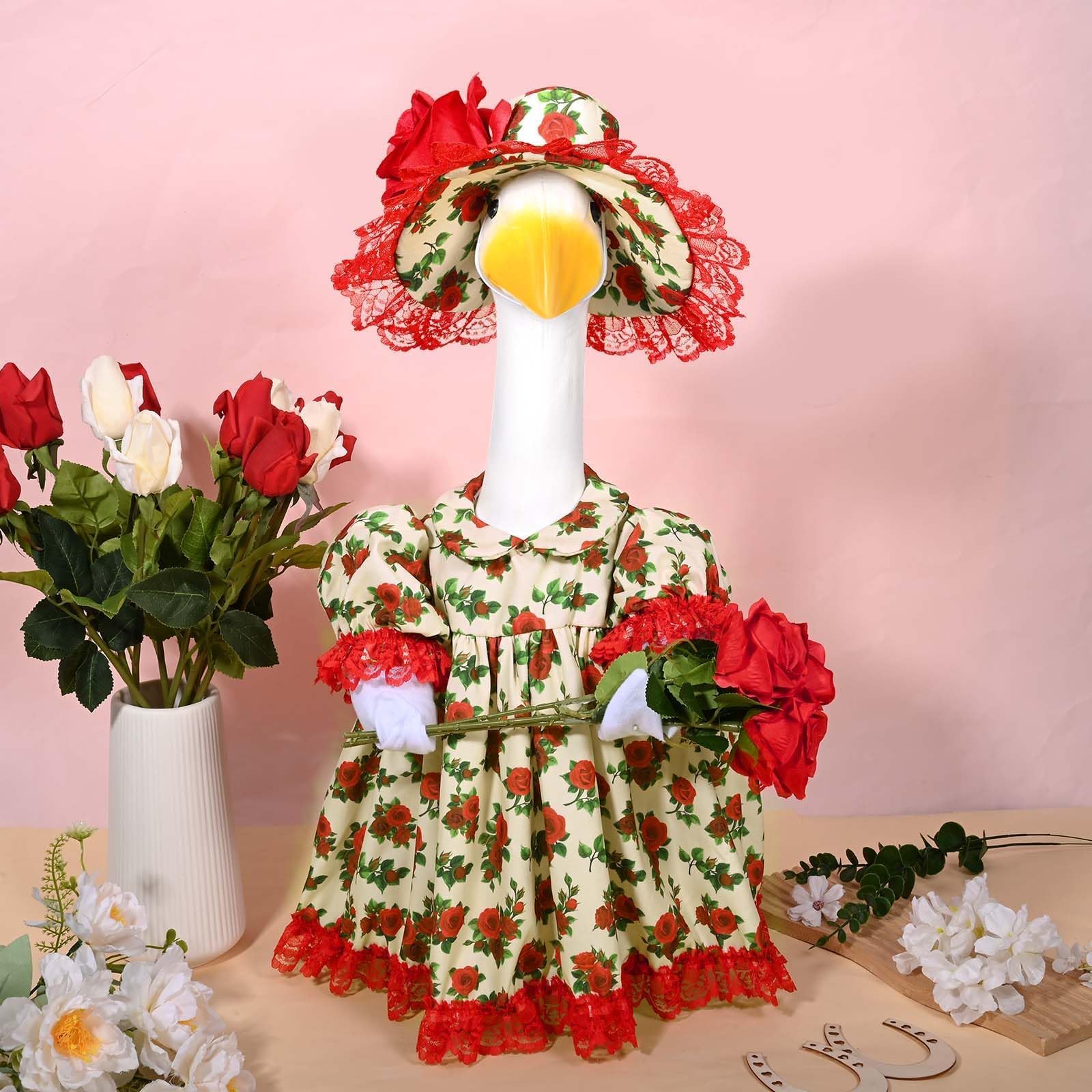Brand JcHrmers goose outfit kit for decorative lawn statues