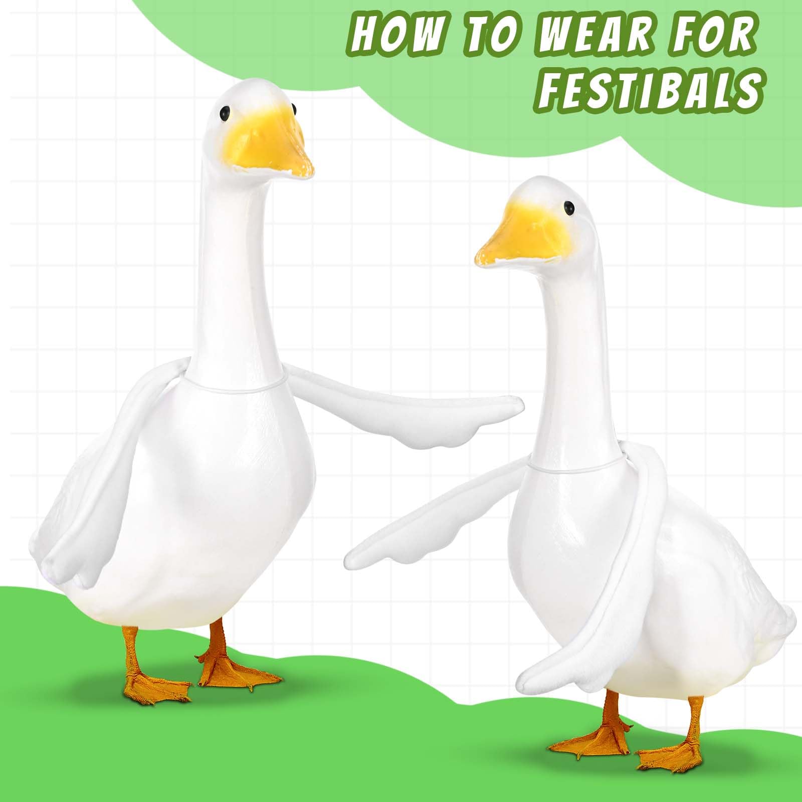 JcHrmers wings feature flexible wire for natural positioning and movement.