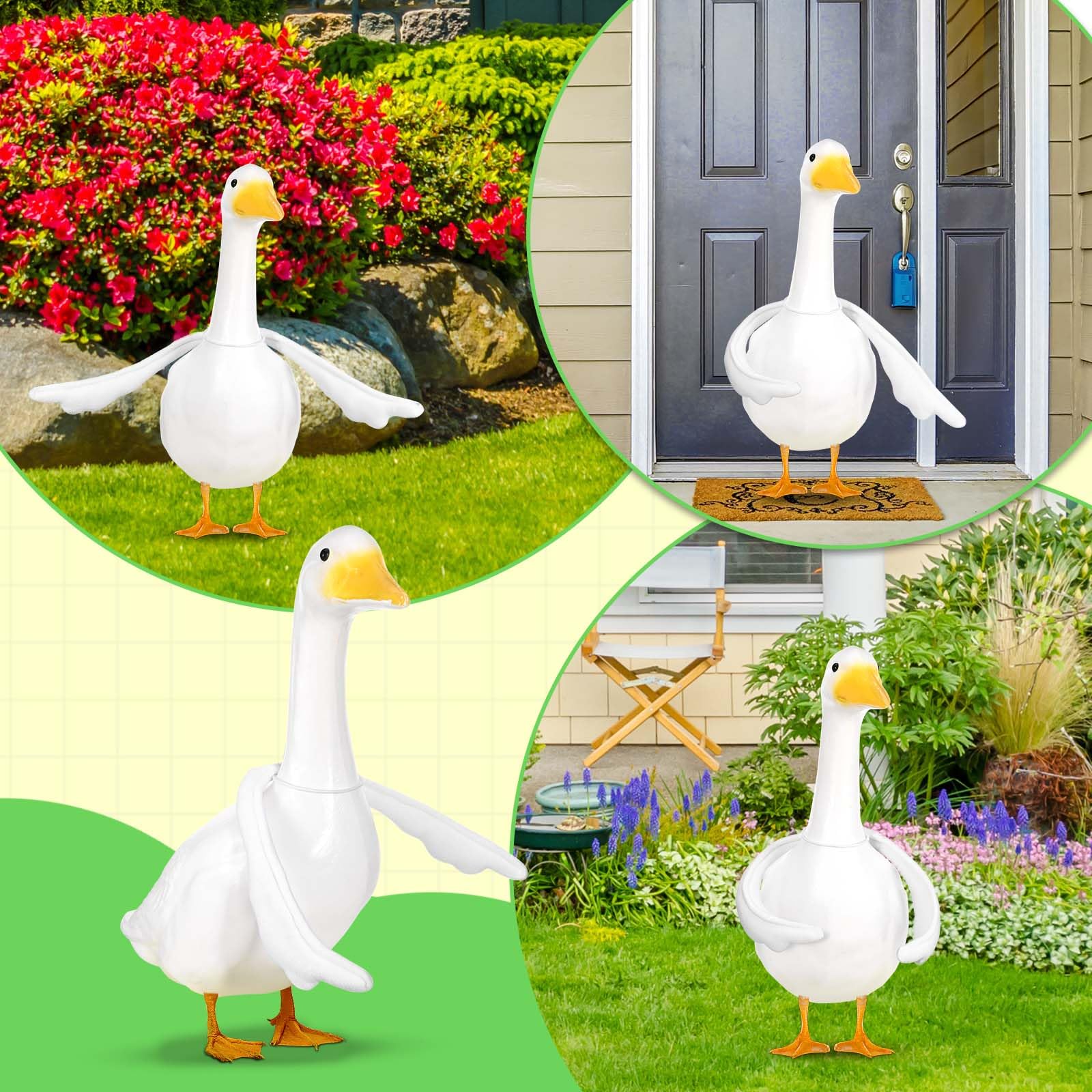 JcHrmers wings add versatile decor for indoor and outdoor settings.