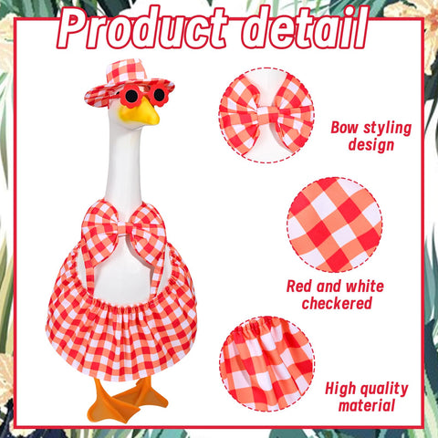 JcHrmers Hawaiian goose outfit bikini-skirt summer yard decor