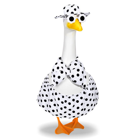 JcHrmers Hawaiian Goose Outfit hat adds vibrant summer style to garden geese