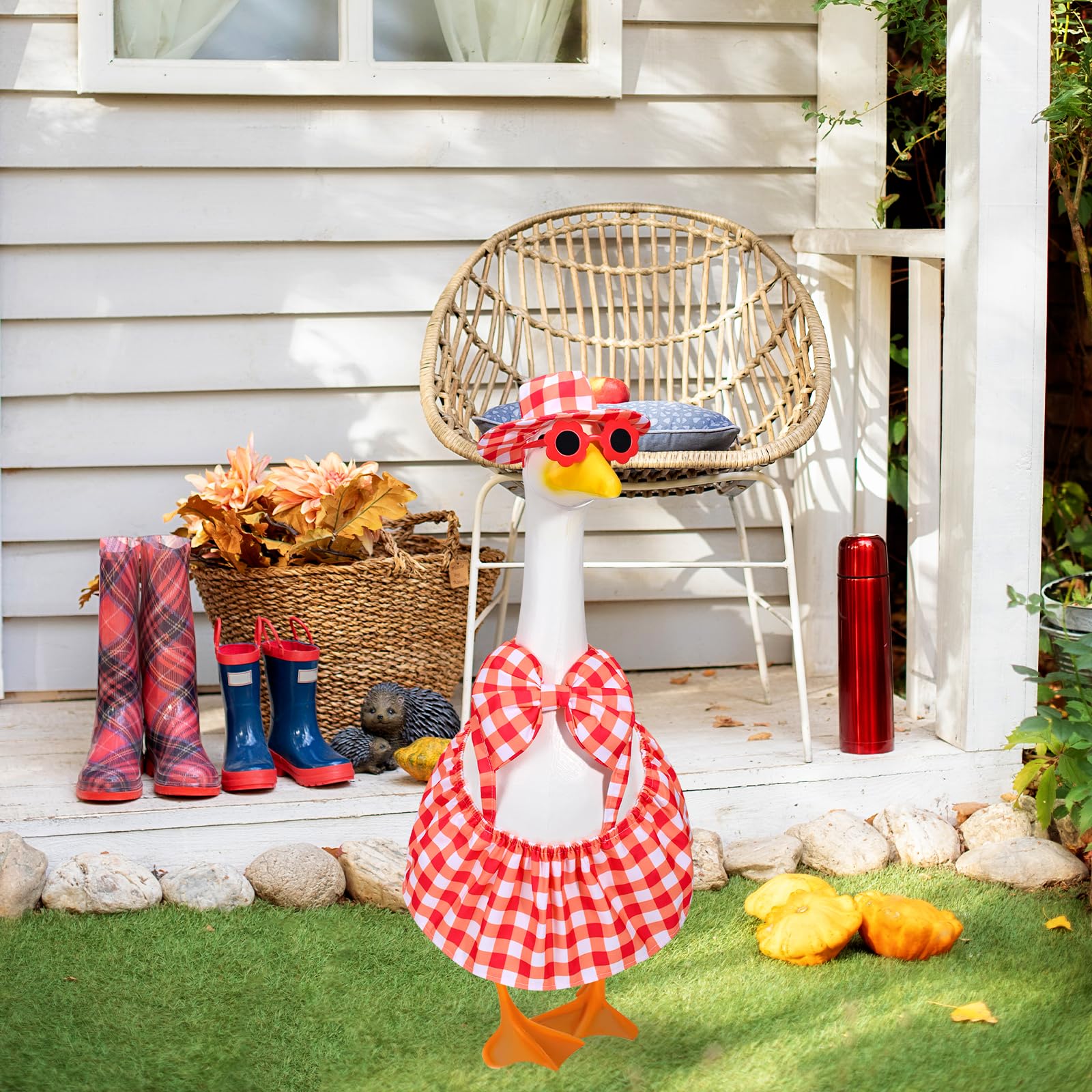 JcHrmers summer decor goose outfits for outdoor events