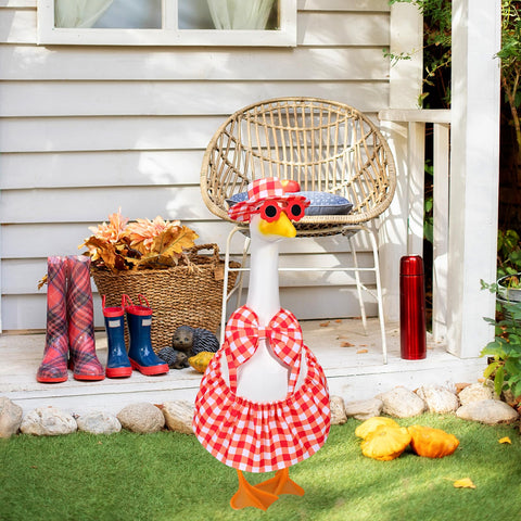 JcHrmers summer decor goose outfits for outdoor events