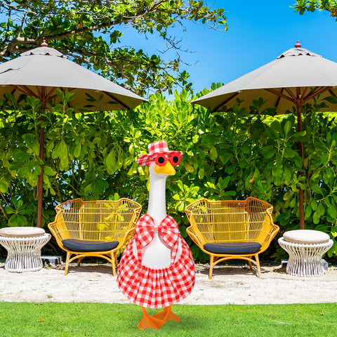 JcHrmers Hawaiian goose outfit porch decor for garden parties