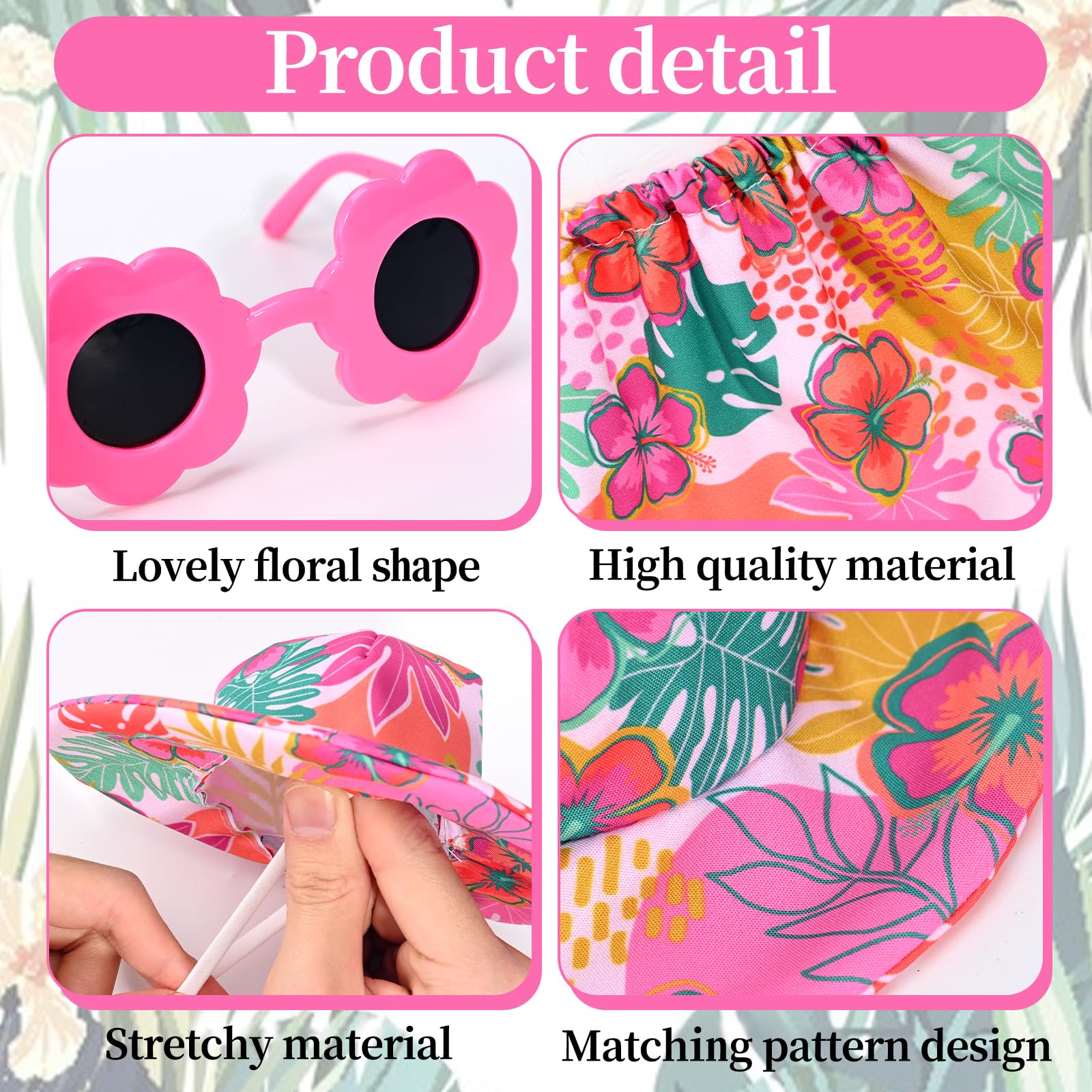 JcHrmers sunglasses complete the tropical porch look