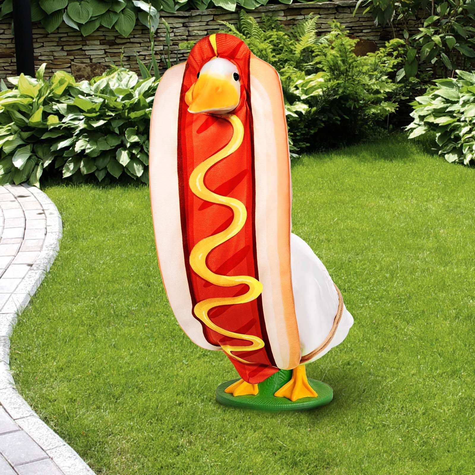 JcHrmers hot dog sauce accessories enhance the yard whimsy
