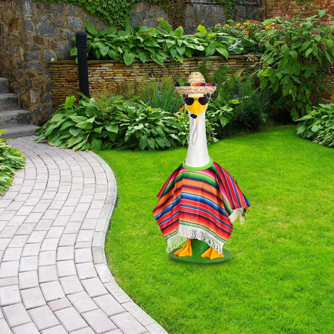 JcHrmers lawn goose party ornament for seasonal displays