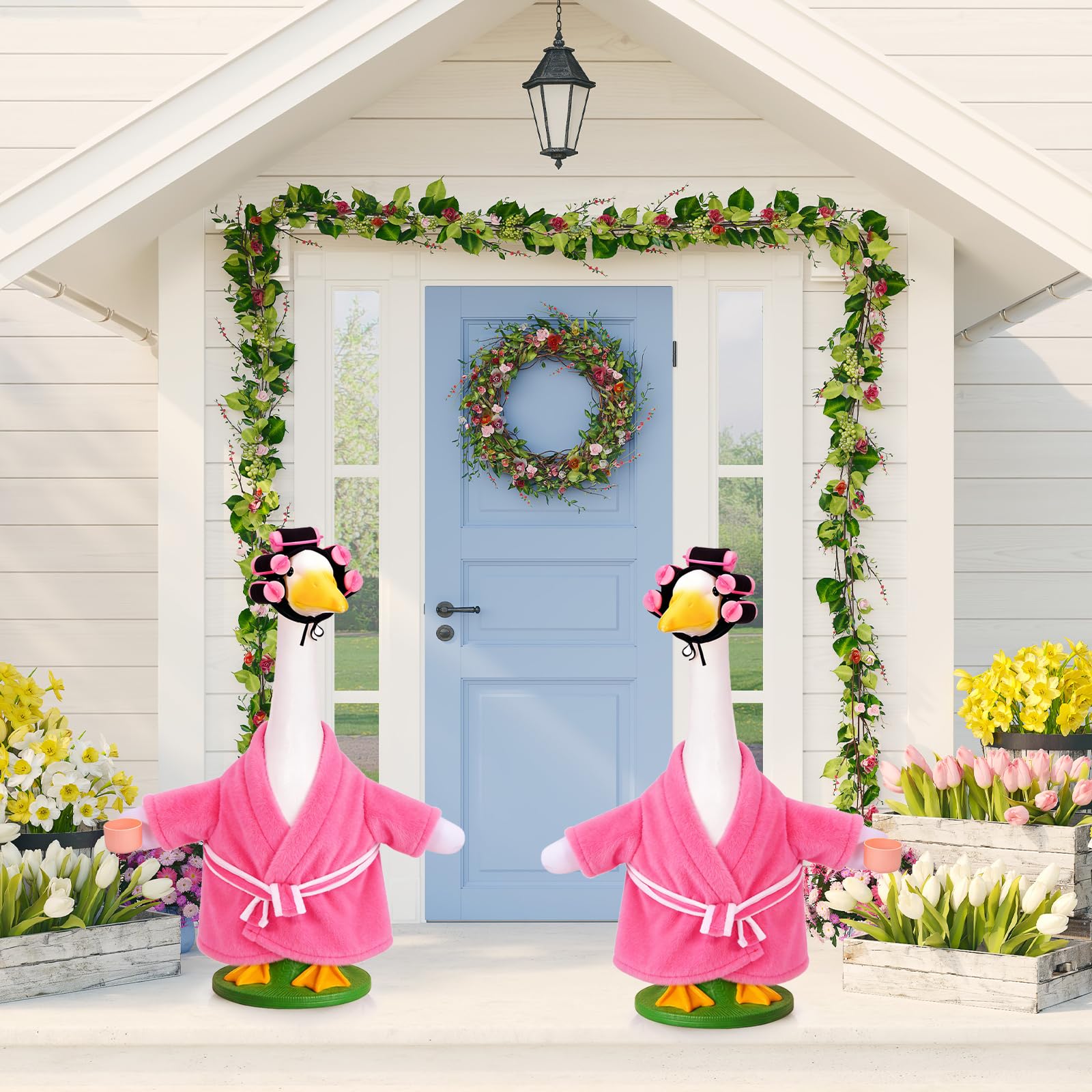JcHrmers outdoor goose decor option for yard, garden, patio.
