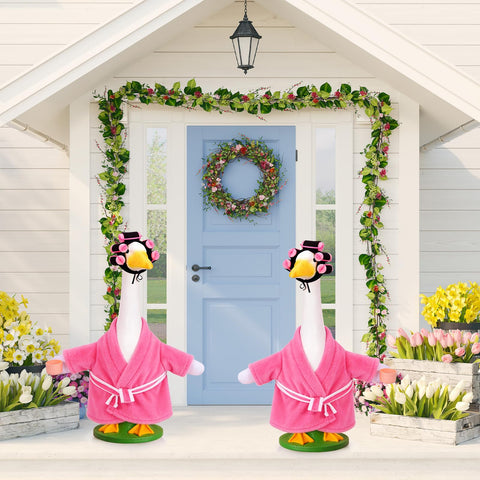 JcHrmers outdoor goose decor option for yard, garden, patio.