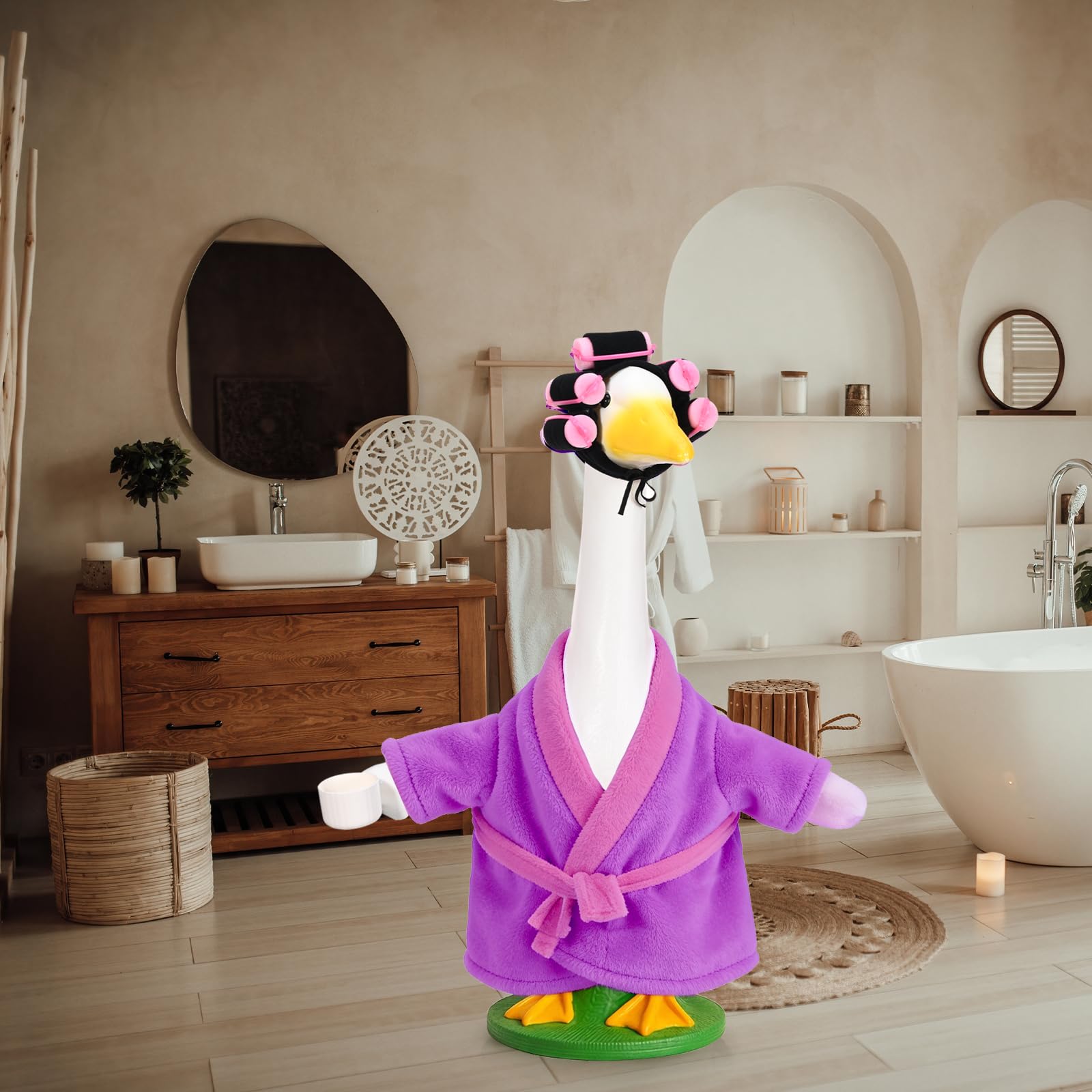 JcHrmers versatile goose outfit suits holidays, parties, or everyday porch charm.