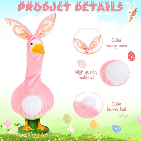 JcHrmers porch goose costume adds whimsical spring vibes for outdoor spaces.