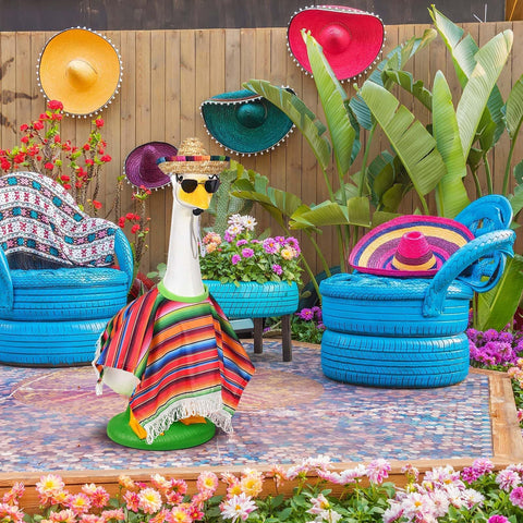 JcHrmers serape poncho goose costume for Mexican-themed parties