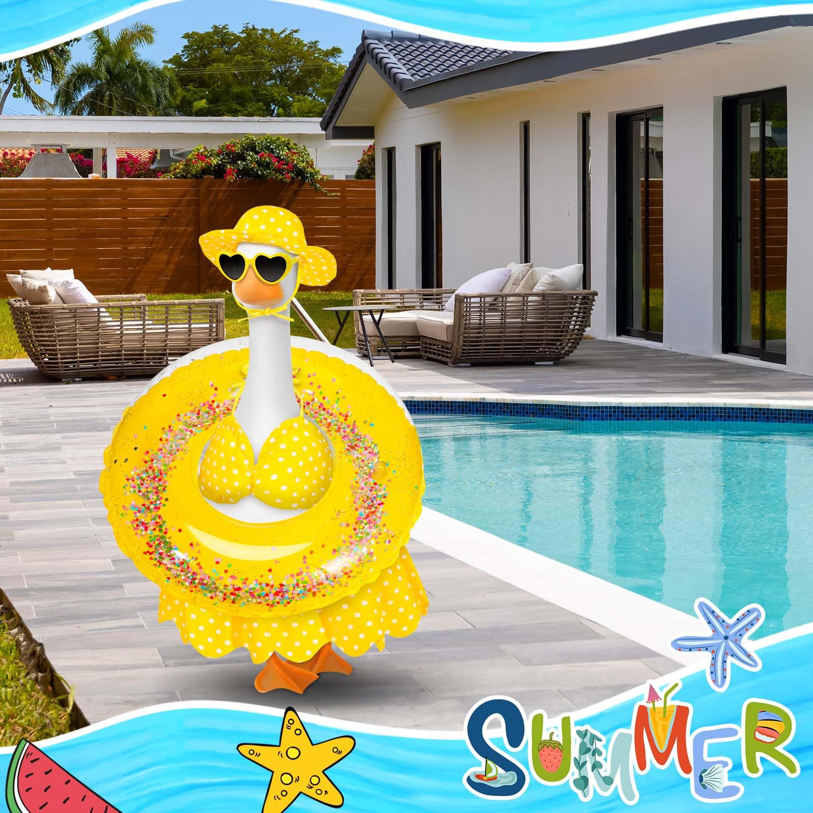 JcHrmers yellow skirt completes the sunny porch look