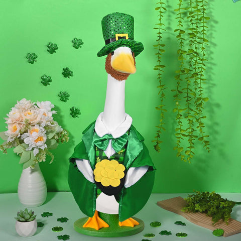 Vibrant green theme with shamrocks suits festive celebrations
