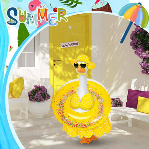 JcHrmers swim ring for porch goose for easy display