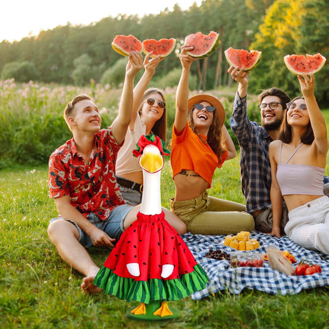 Summer party ideas featuring the JcHrmers watermelon goose outfit