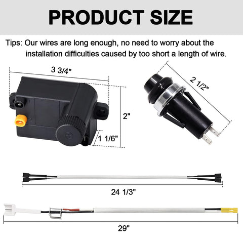 JCLMER 7642 ignition electrodes deliver precise sparks for dependable lighting sessions.