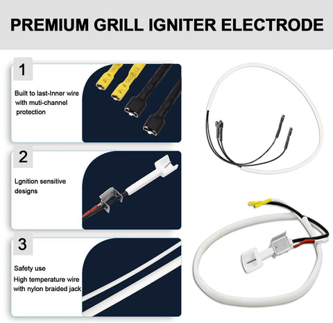 JCLMER 7642 ignition module ensures quick starts and consistent spark across cooks.