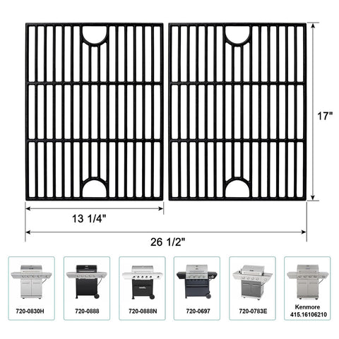 JCLMER cast iron grill grate shows building heat retention for searing.